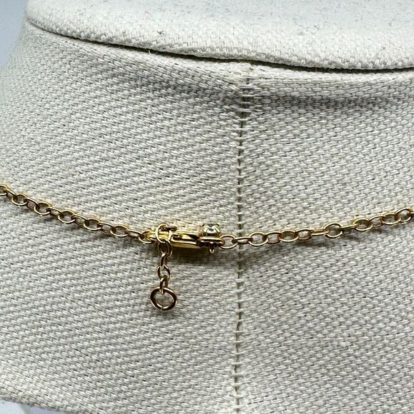 J. Crew Necklace Starfish Rhinestones Gold Tone Estate Costume Beach Ocean - Picture 7 of 10